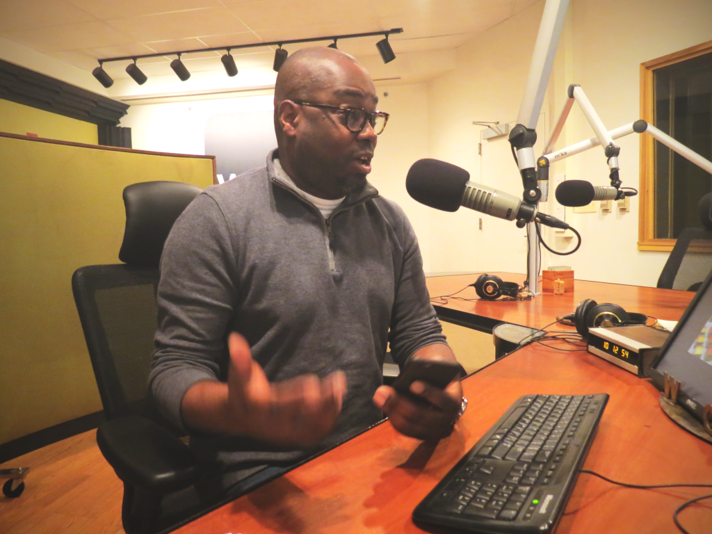 Stephen Henderson in WDET studio