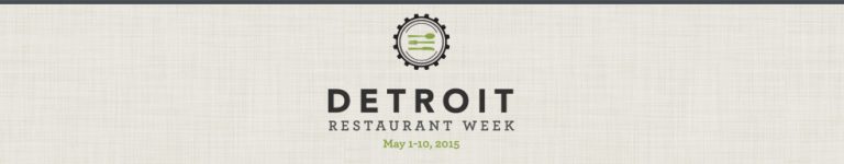 Detroit Restaurant Week 2015 Banner