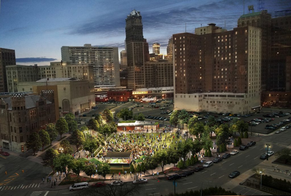 DTE Downtown Park Rendering