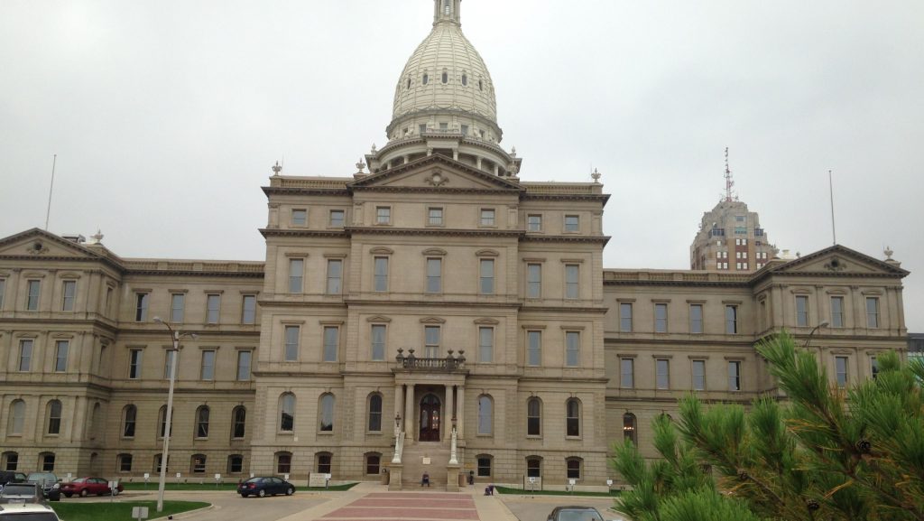 The Michigan State Capitol building in Lansing.