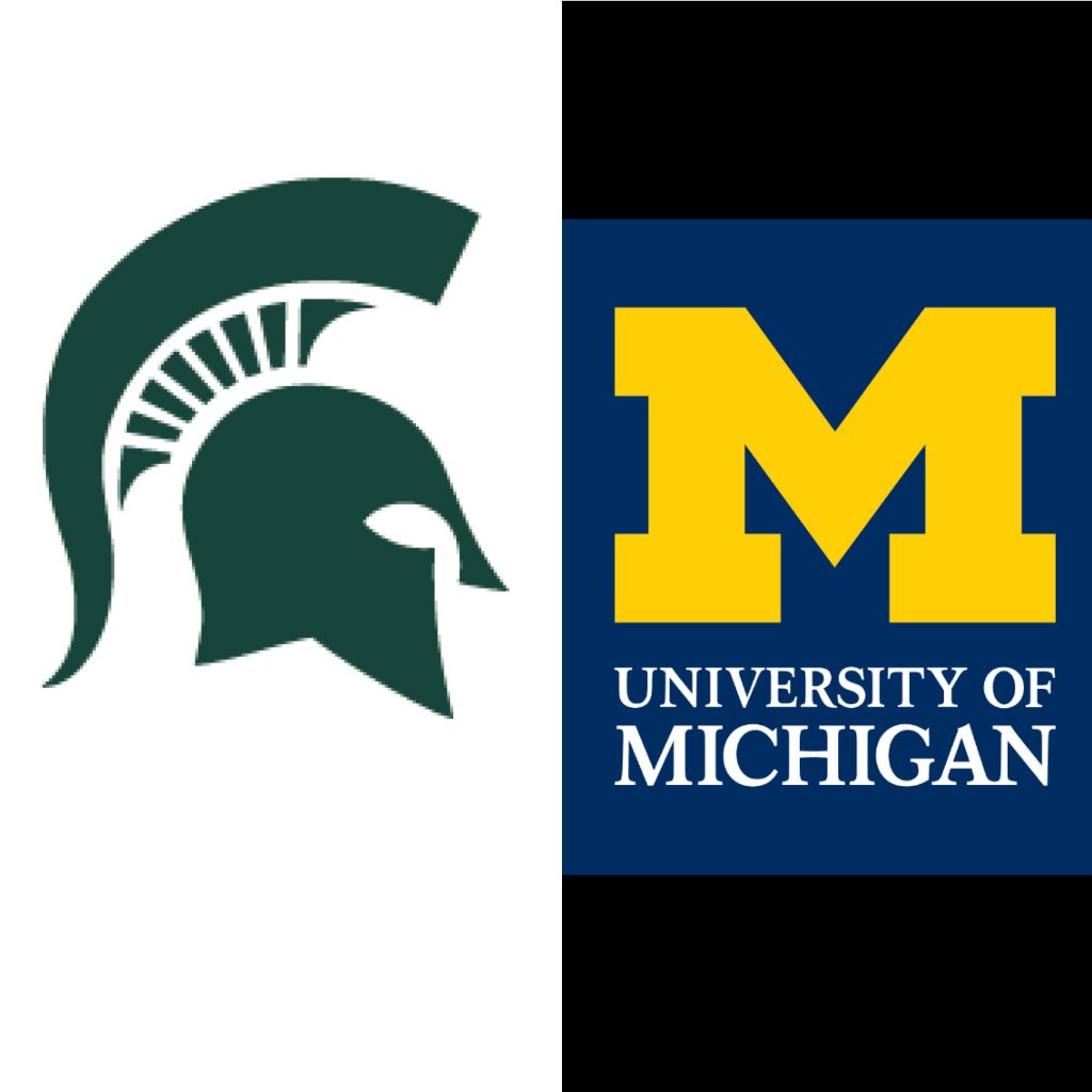 Michigan - Michigan State Logos