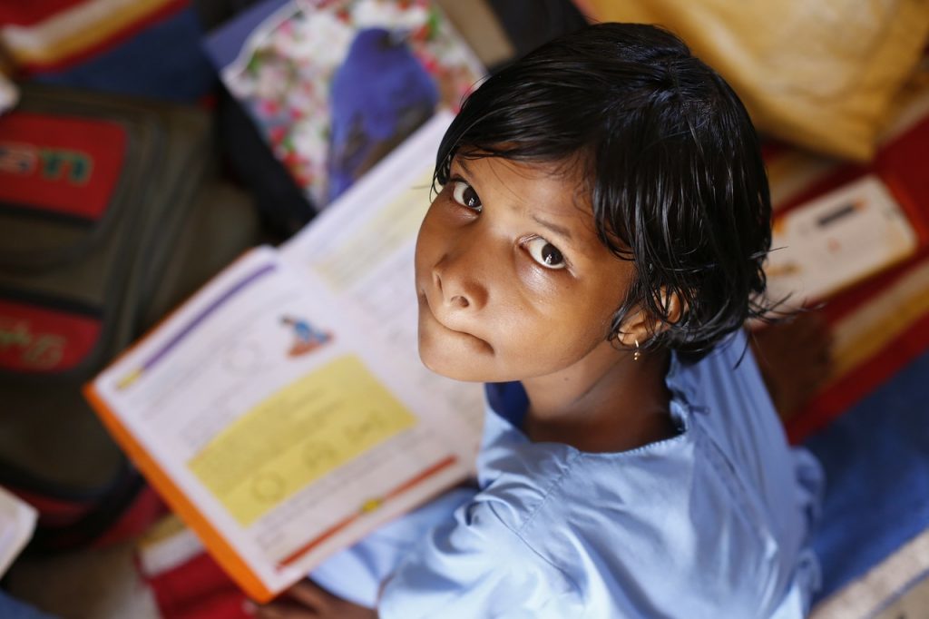 Child with a book