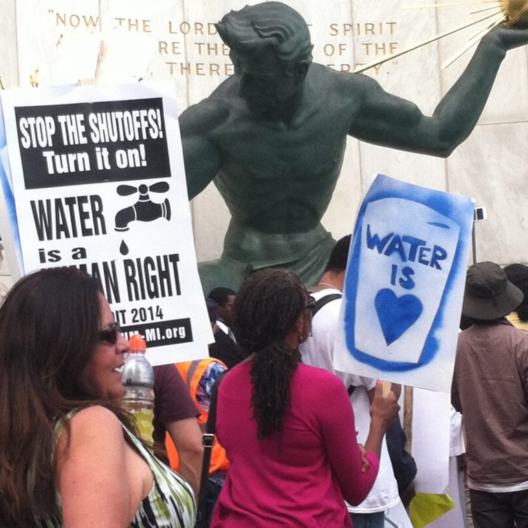 water protest