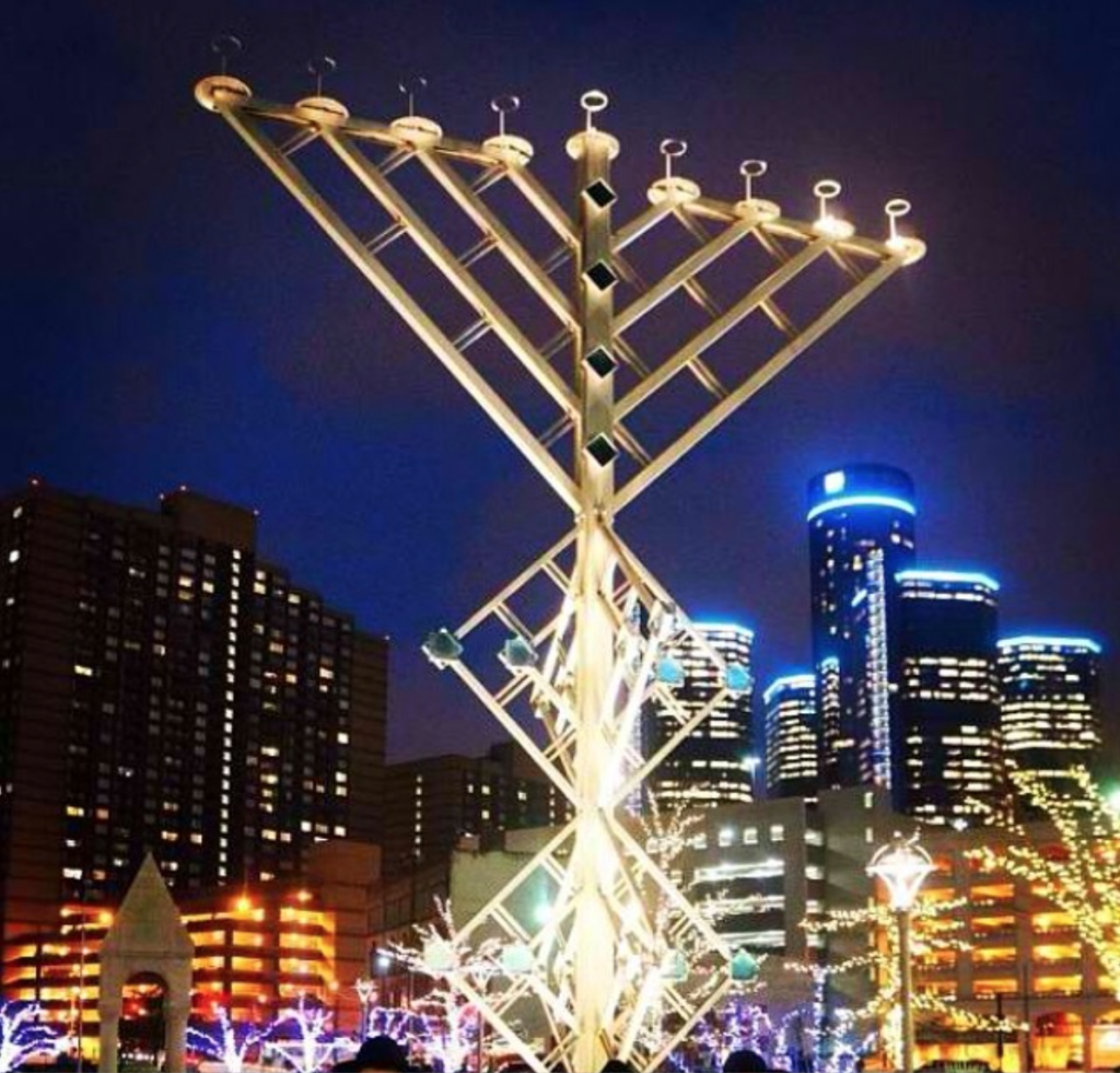 Menorah in the D