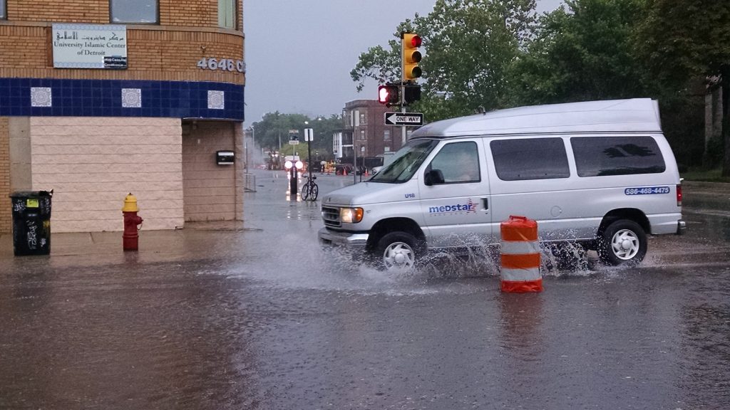 flooding on Forest Ave