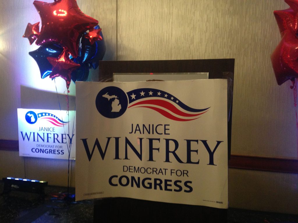 Janice Winfrey For Congress Sign