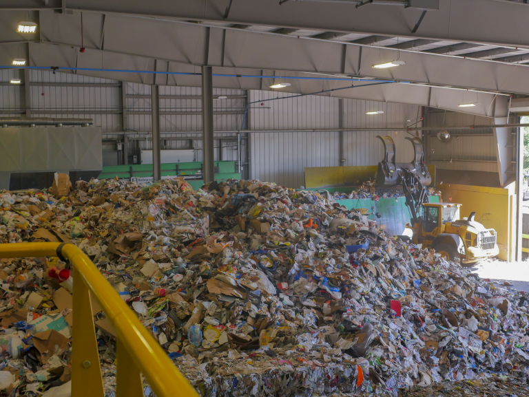 recycle bales up close