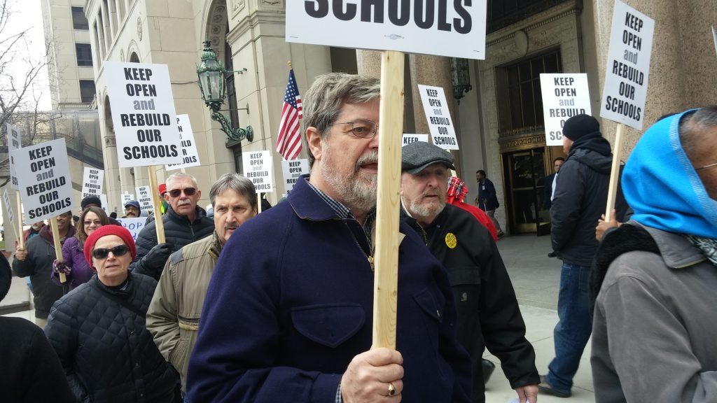 School Closing Protest - State Offices