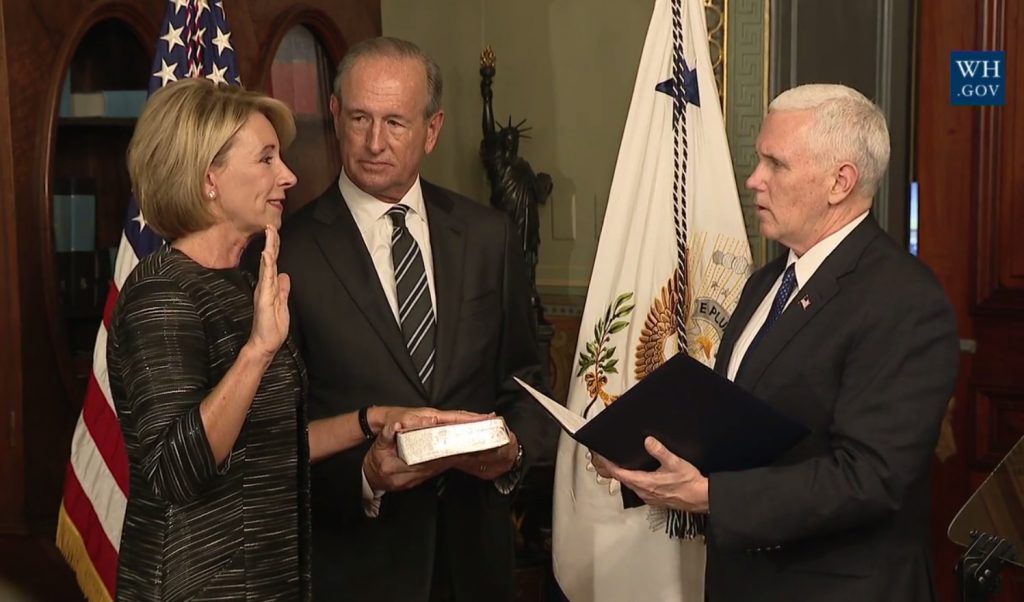 Betsy DeVos Swearing In