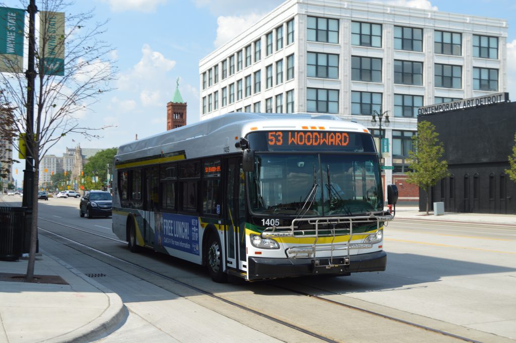 Detroit Bus DDOT Woodward Transit Transportation 8.10.17-jn