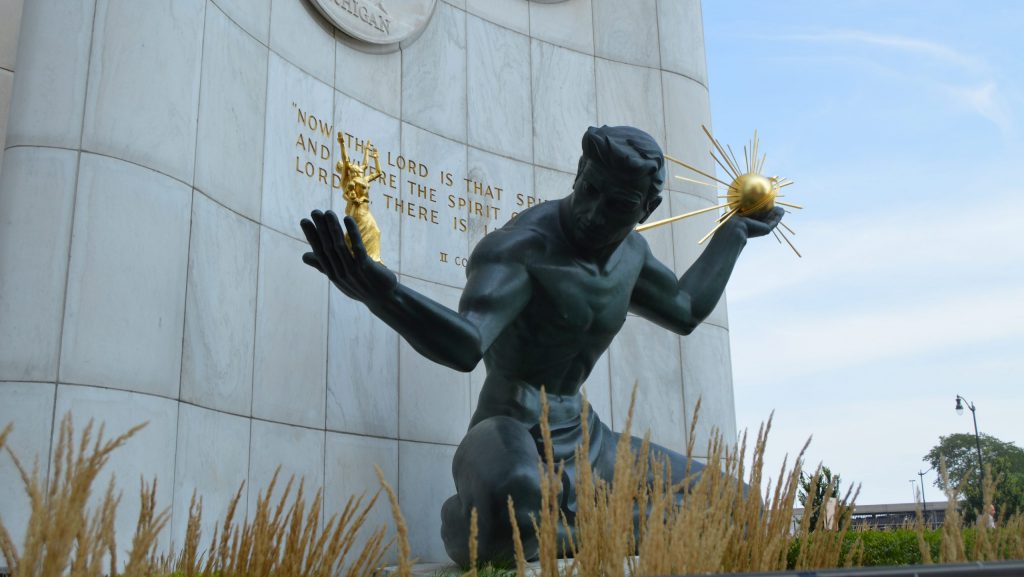 Spirit of Detroit Statue 8.10.17-jn