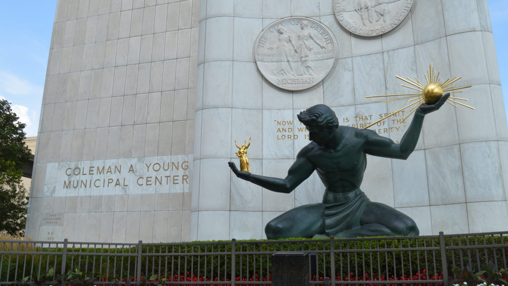 The Coleman A. Young Municipal Center.