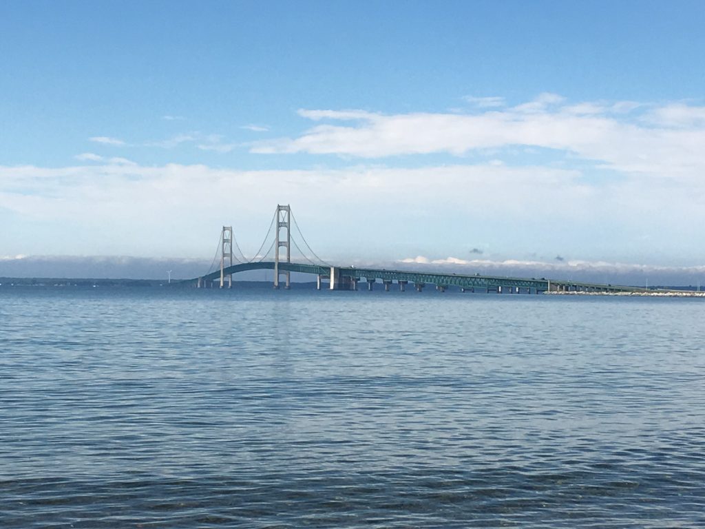 Mackinac Bridge Straits of Mackinac 8.8.17-jn