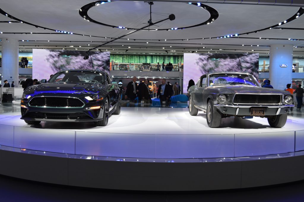 NAIAS Auto Show Ford Mustang Bullitt New and Old 1/16/2018