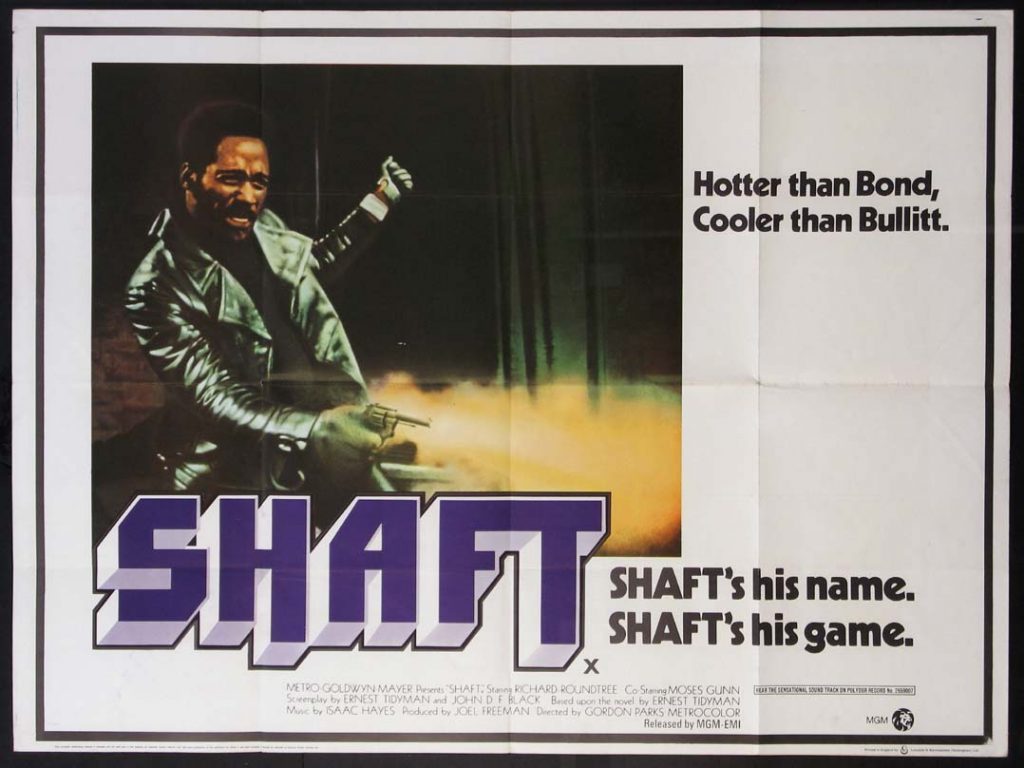 Shaft Film Poster Blaxploitation 1/19/2018