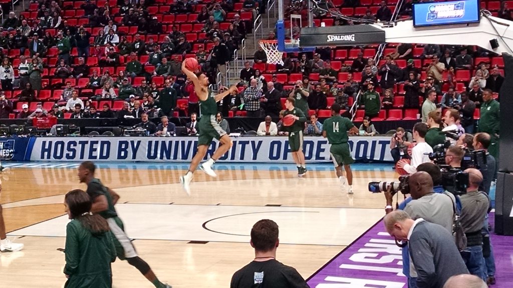 MSU basketball practice