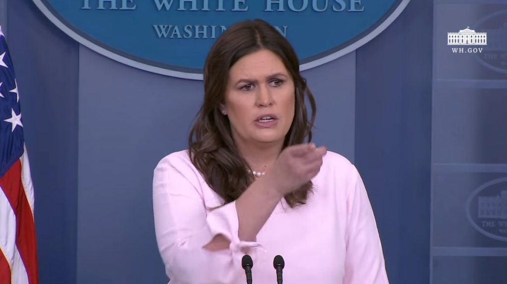 Sarah Huckabee Sanders WhiteHouse.gov 6/27/2018