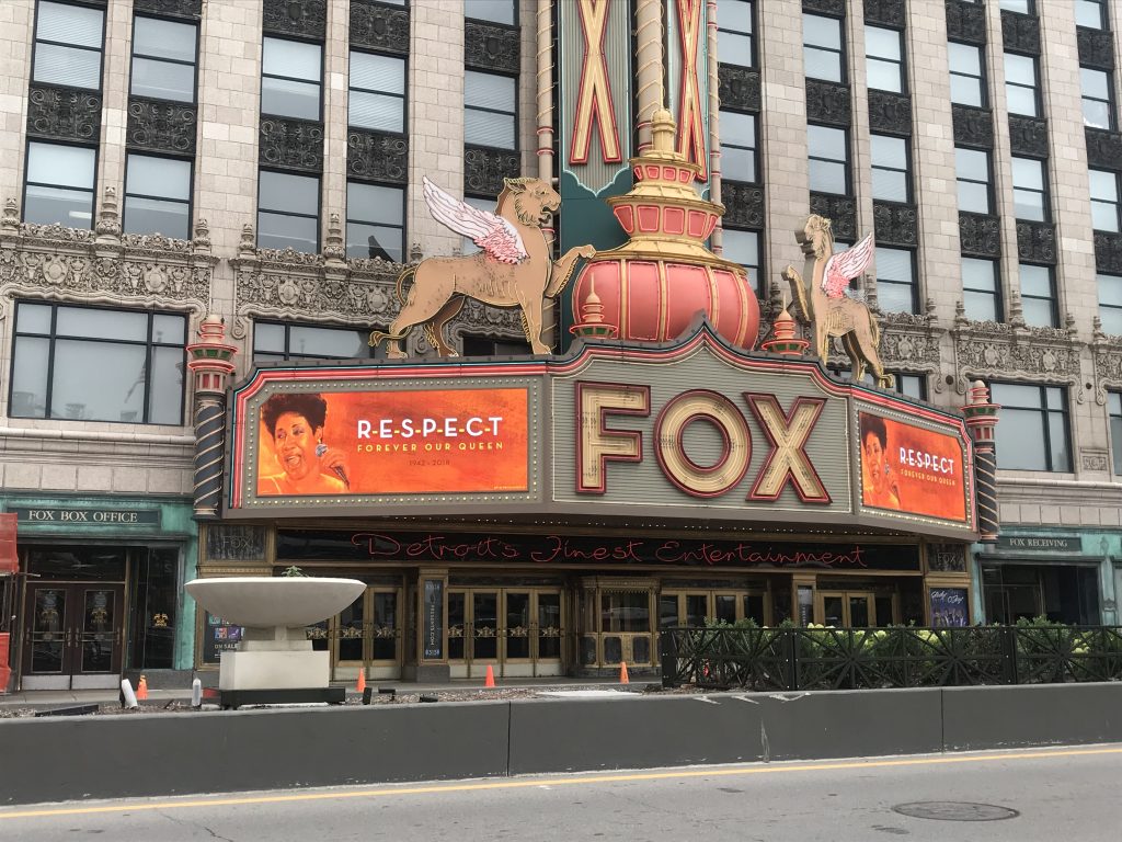 Aretha Fox Theatre Sign