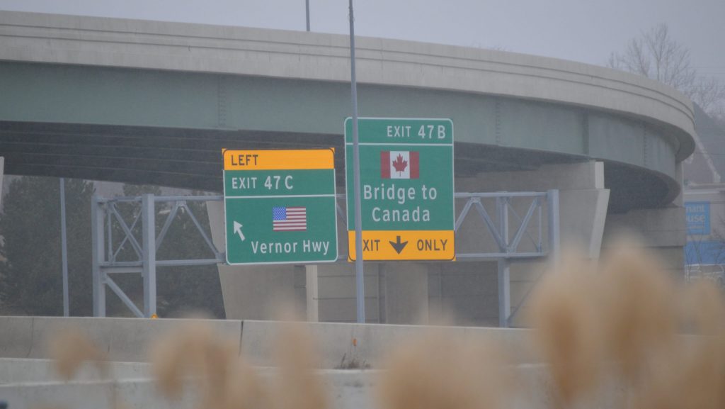 Bridge to Canada Ambassador Customs Border Vernor 1/15/2019