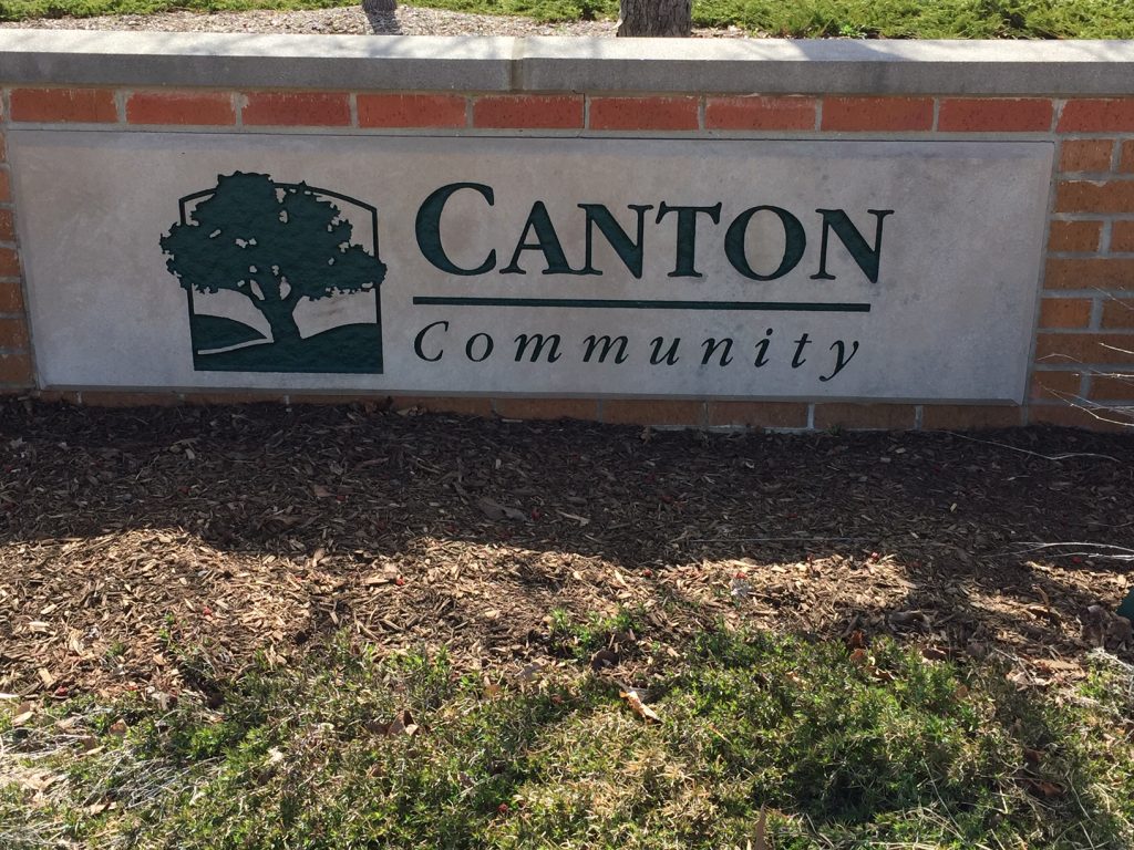 Canton community sign 04/09/2019