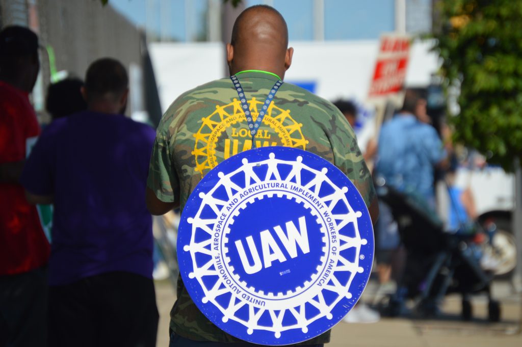 UAW PIcket Line Strike GM Hamtramck Assembly 6.