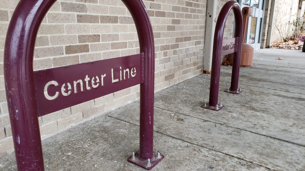 Center Line Public Library Bike Rack