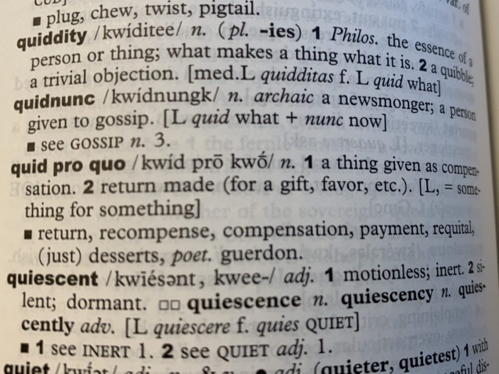 quid pro quo definition 12/30/2019