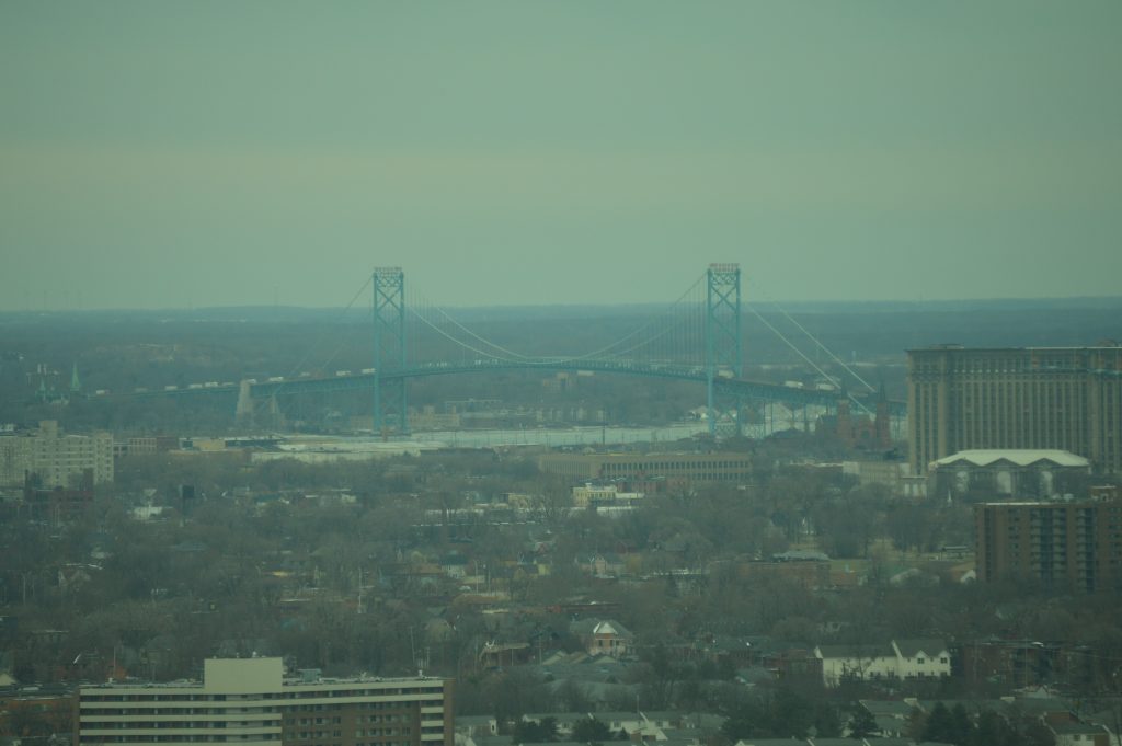 Ambassador Bridge Canada Border Detroit River 2.24.20-jn