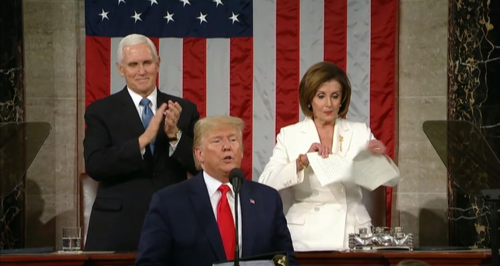 Nancy Pelosi Rips Transcript State of the Union 2020 2/5/2020