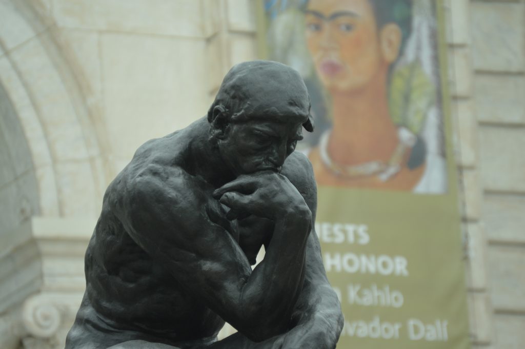 Detroit Institute of Arts DIA Museum Thinker Statue 2 3/10/2020