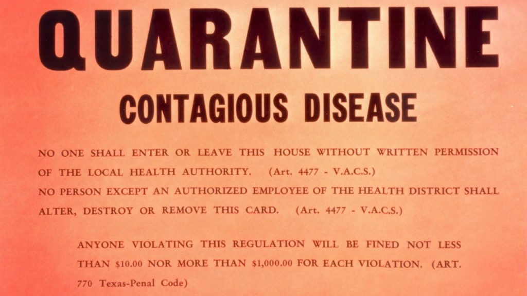 Quarantine Sign (CDC)