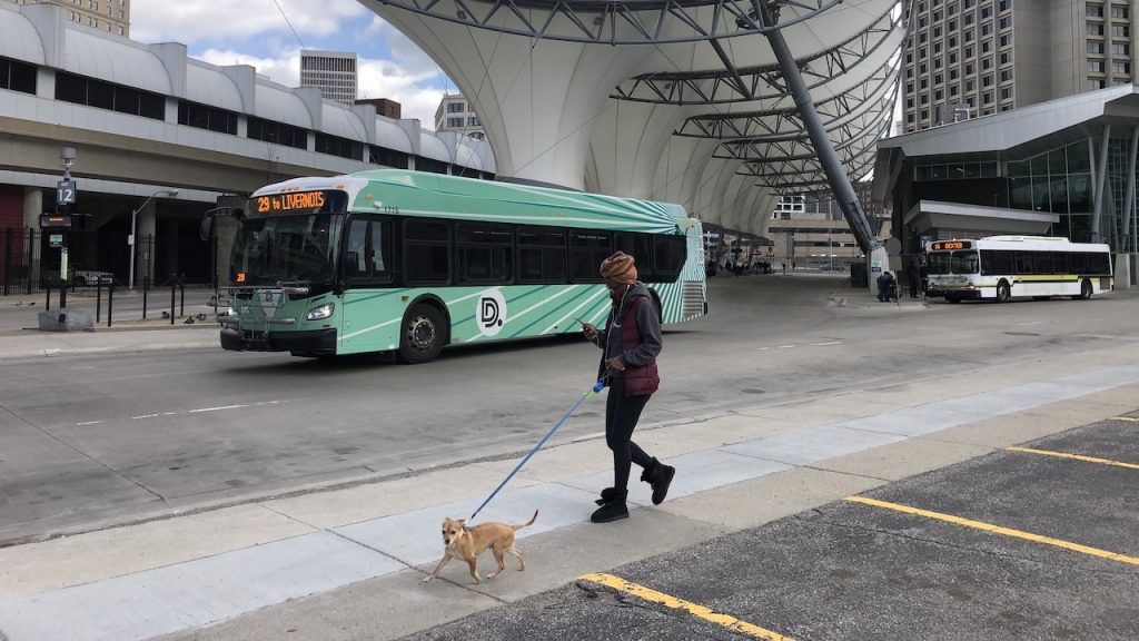 Rosa Parks Transit Center Bus