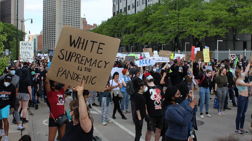 Detroit Police Brutality Protest White Supremacy Pandemic