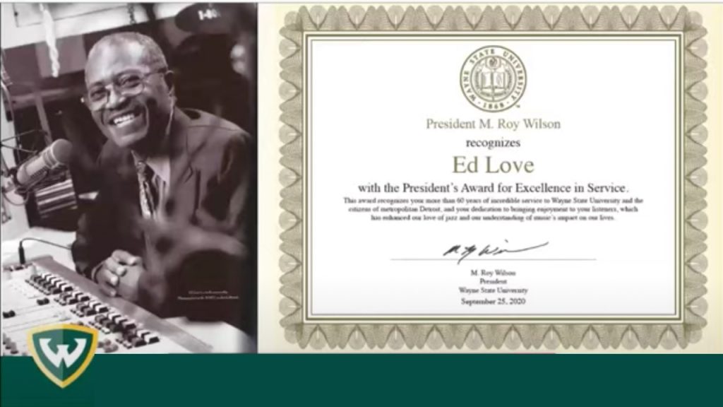 Ed Love WSU Honor