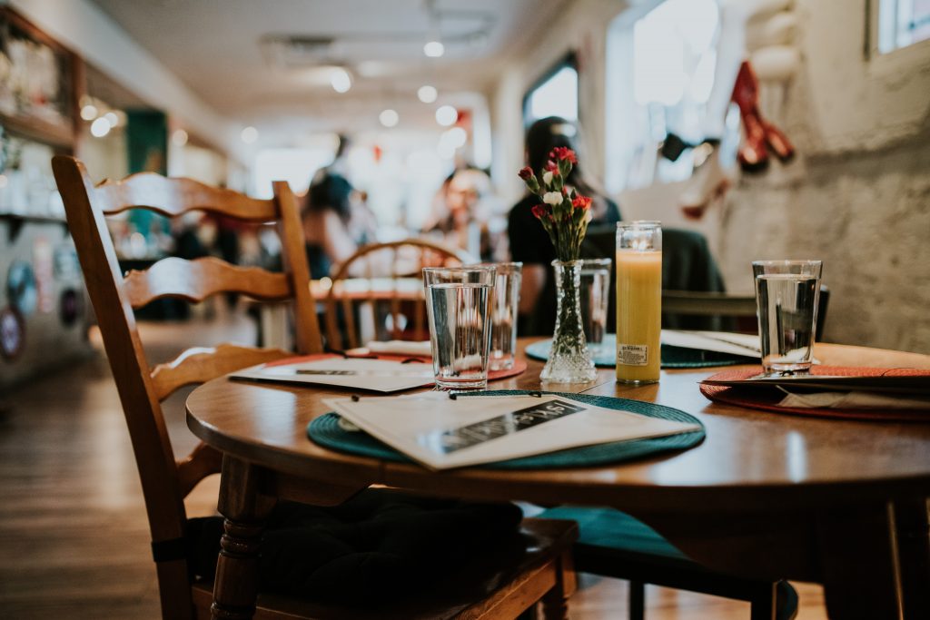 Restaurant Table Empty