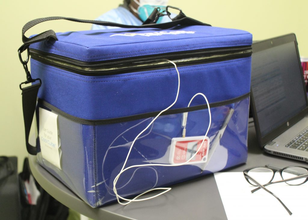 moderna vaccine in temporary storage