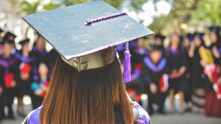 Graduation cap stock image