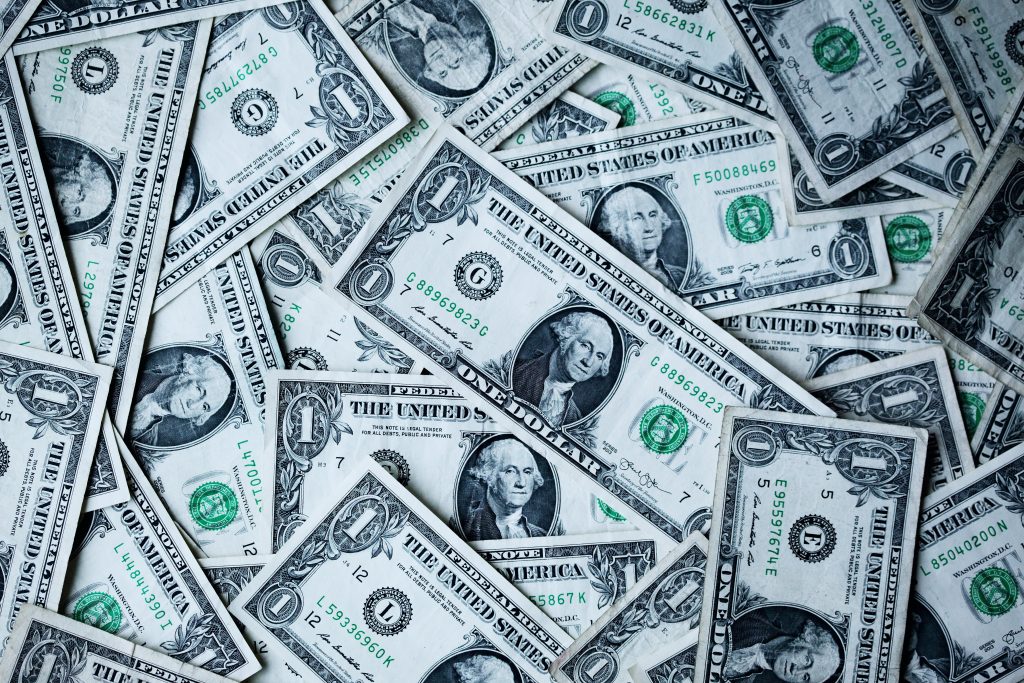 Stock photo of dollar bills.