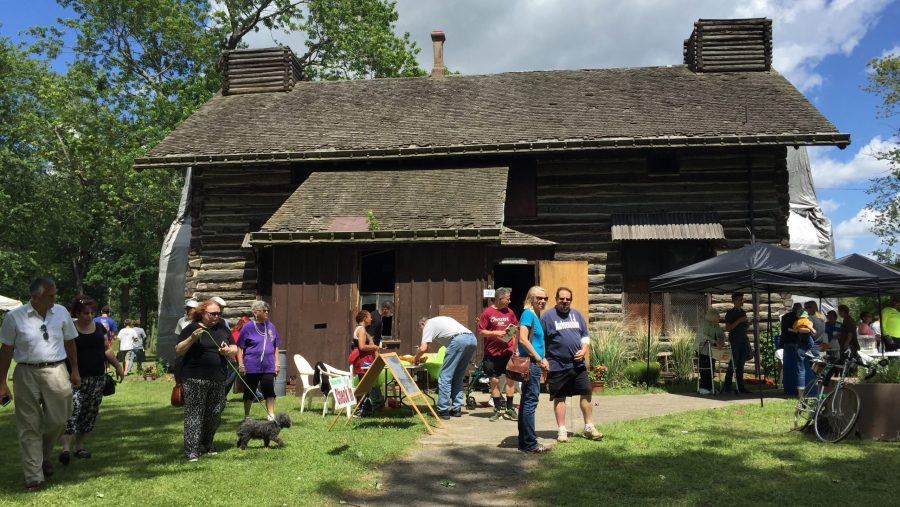 The Palmer Park Log Cabin, built in 1885.