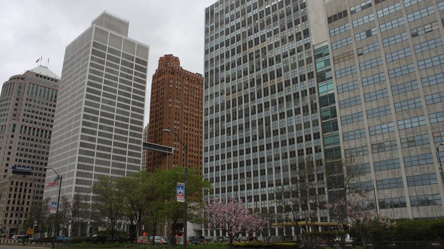 Downtown Detroit Coleman A Young Municipal Center.