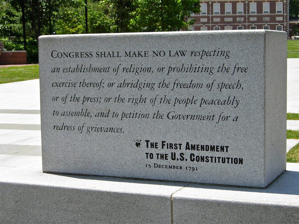 First amendment