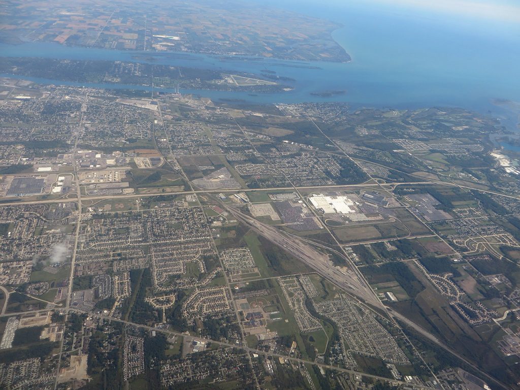 Flat Rock aerial view