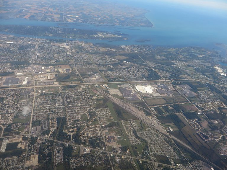 Flat Rock aerial view