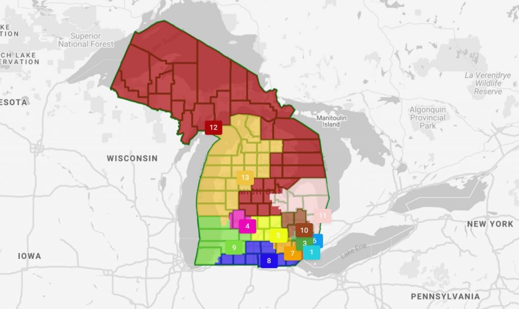 Redistricting Commission DRAFT Congressional Map 9-20-21