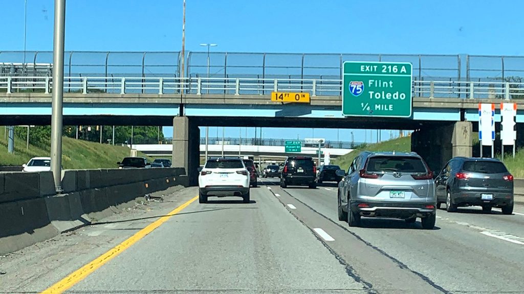 I94 East heading toward I75 Michigan freeway