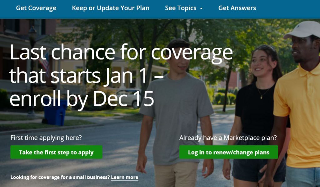 healthcare.gov open enrollment