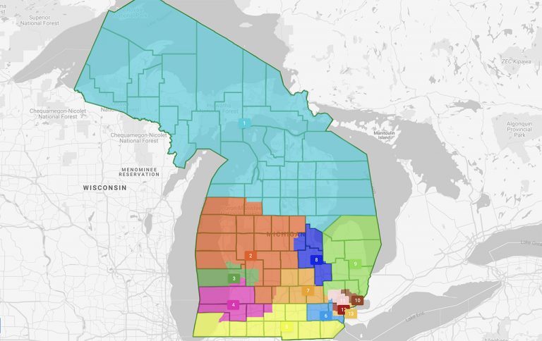 Michigan congressional map final 2022