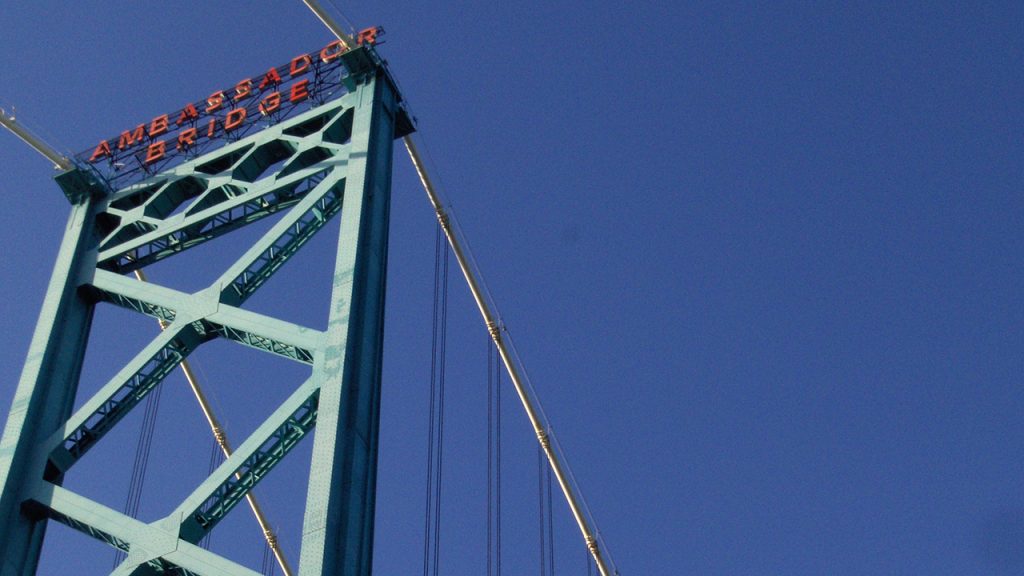 ambassador bridge sign