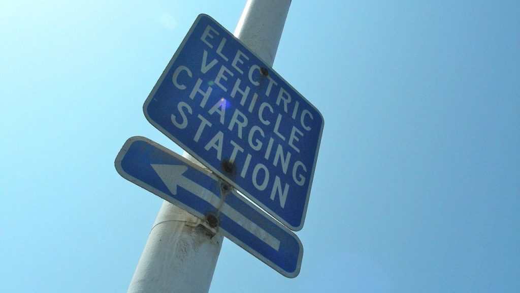 EV Charging Station Sign