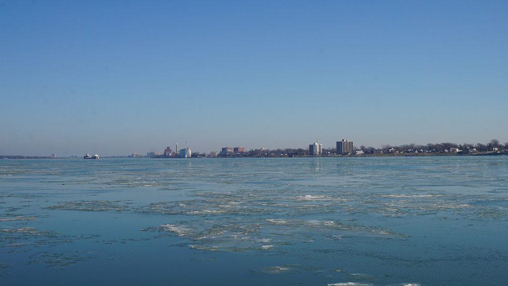 Detroit River in December